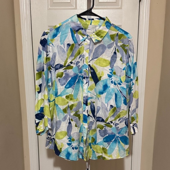 Chico's Tops - Chico's Multicolor Floral Shirt